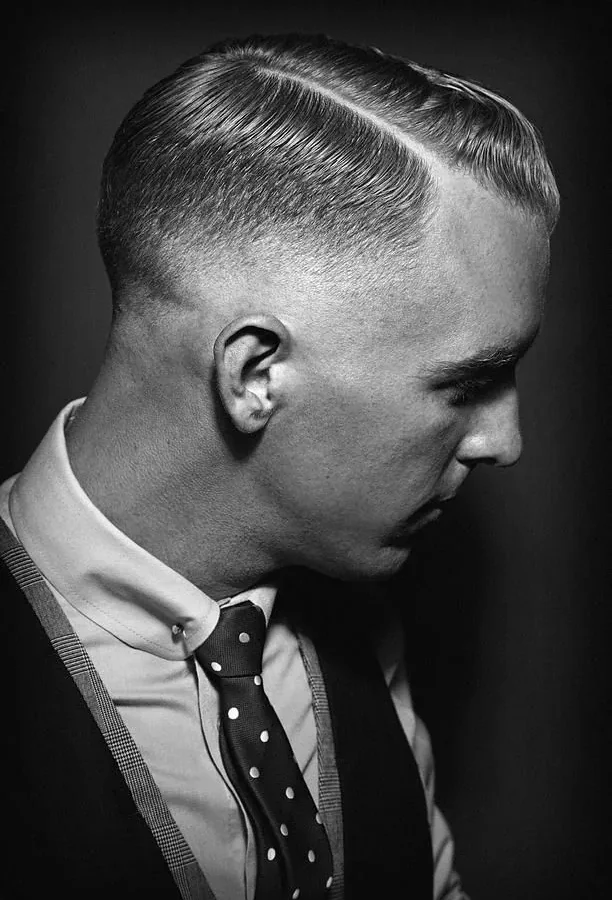 Fade clásico con raya